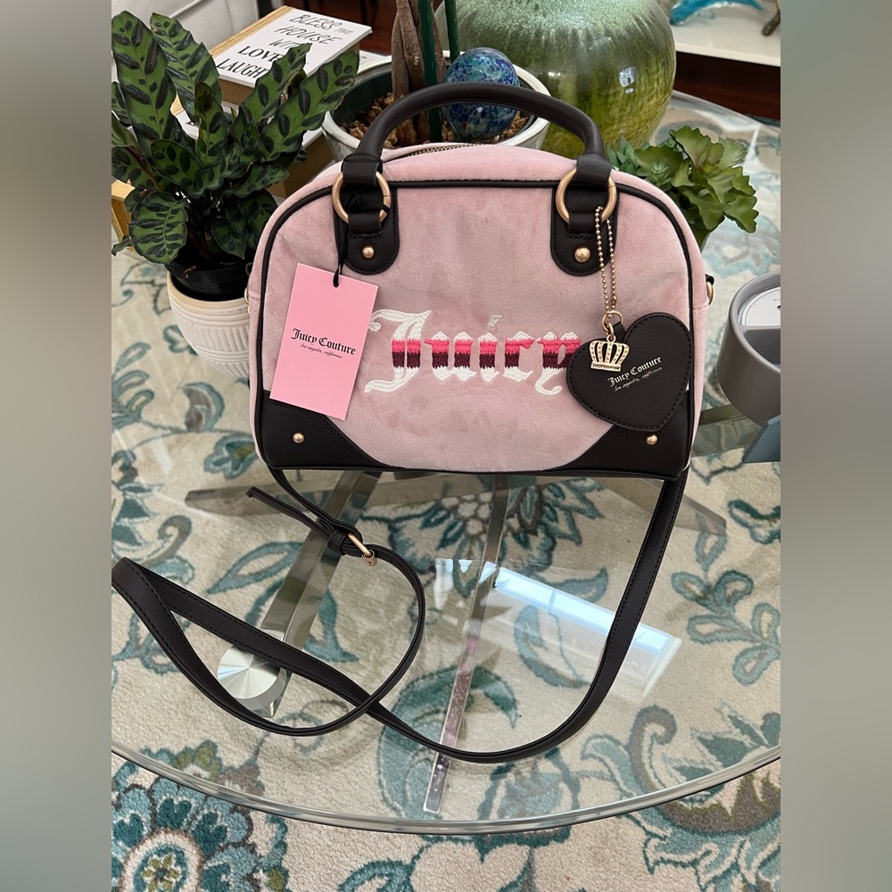 Juicy Couture Pink Velour Bag NWT